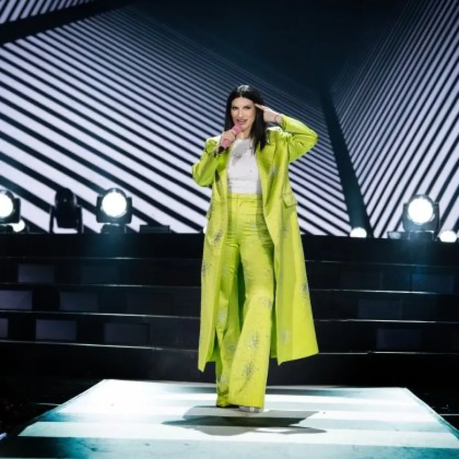 Laura Pausini en el concierto del pasado 7 de diciembre de 2024 en Navarra Arena