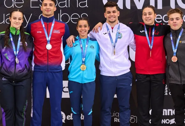 Ganadores del primer Campeonato Nactiona de Trampolín