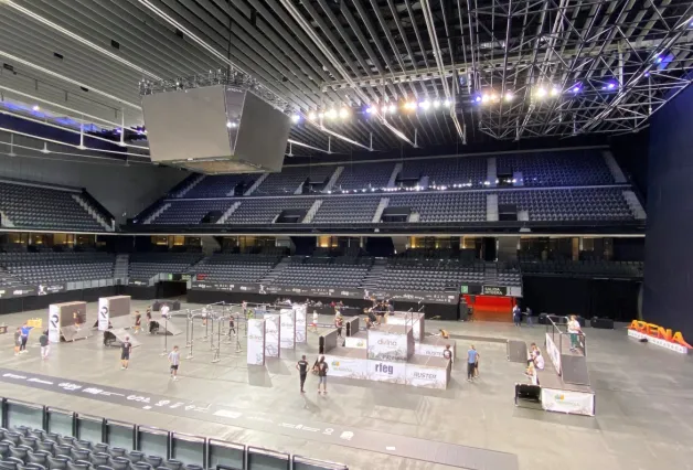 Pista que acoge el campeonato de parkour