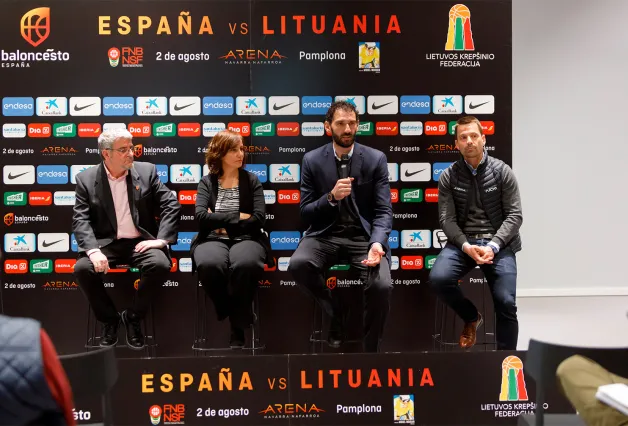 Presentación del España Lituania de baloncesto