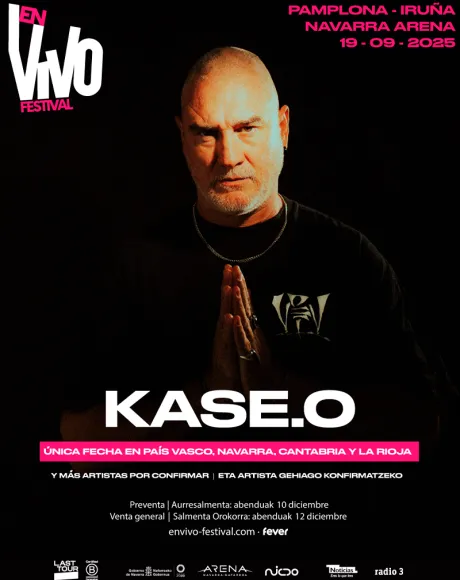 Cartel del En Vivo Festival con Kase.O
