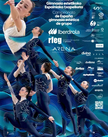 Cartel  de Campeonato de España gimnasia estética de grupo