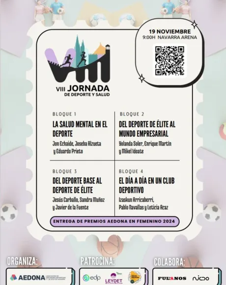Cartel de la VII Jornada de deporte y salud AEDONA