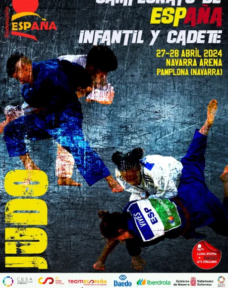 Campeonato España Judo infantil y cadete cartel 2024