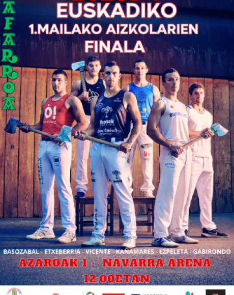 FINAL DE 1ºCATEGORIA DE AIZKOLARIS DE EUSKAL HERRIA 2023 cartel
