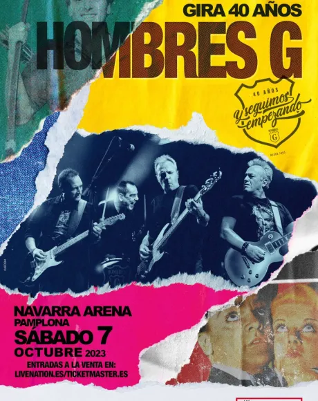 Hombres G 2023 cartel