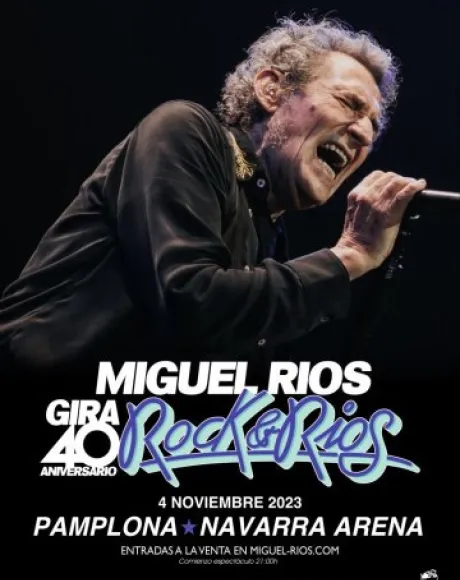 MIGUEL RÍOS Gira 40 aniversario Rock&Rios 2023 cartel