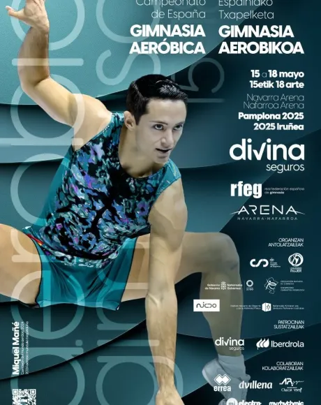 Campeonato de España Gimnasia Aeróbica Divina Seguros 2025 cartel