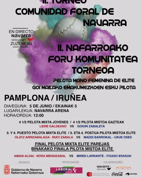 Finales II Torneo Comunidad Foral de Navarra cartel 2022