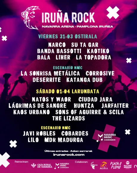 Iruña Rock 2023 cartel