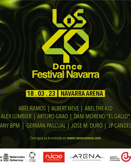 Los 40 Dance Festival Navarra 2023 cartel