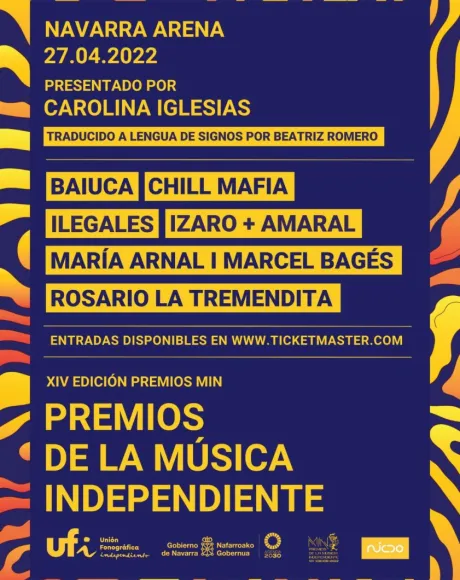Premios MIN cartel 2022