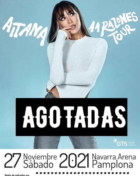 Aitana 11 Razones Tour cartel 2021
