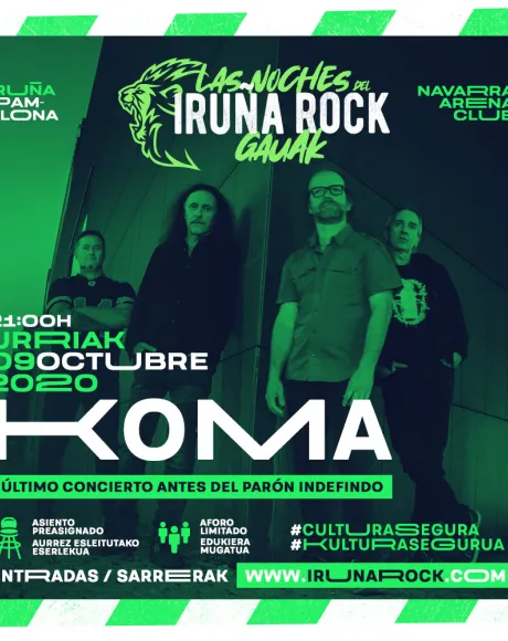 Koma 2020 cartel Iruña Rock