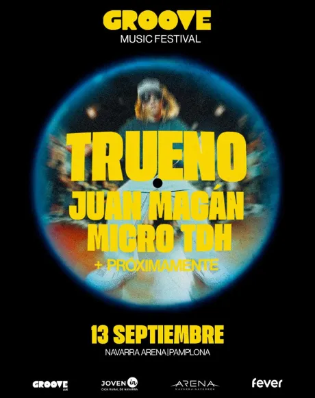 Cartel del Groove Music Festival en Pamplona 13 septiembre