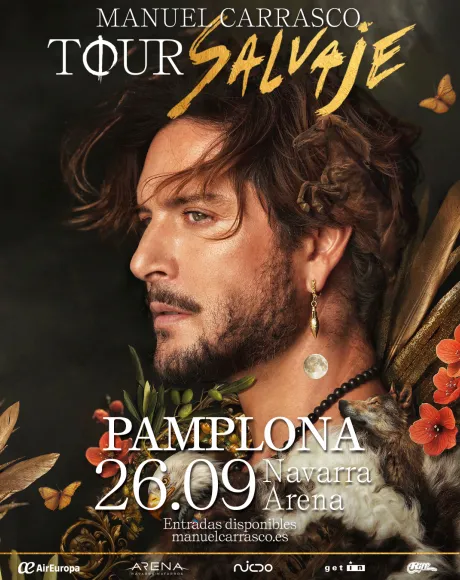 Cartel del concierto de Manuel Carrasco en Navarra Arena
