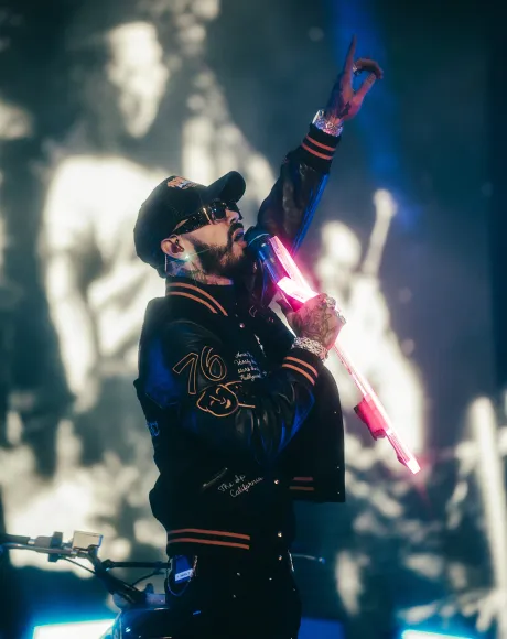 Imagen de Anuel AA en concierto