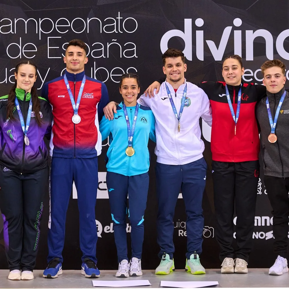 Ganadores del primer Campeonato Nactiona de Trampolín