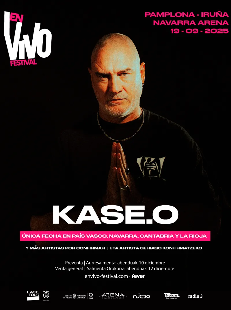 Cartel del En Vivo Festival con Kase.O
