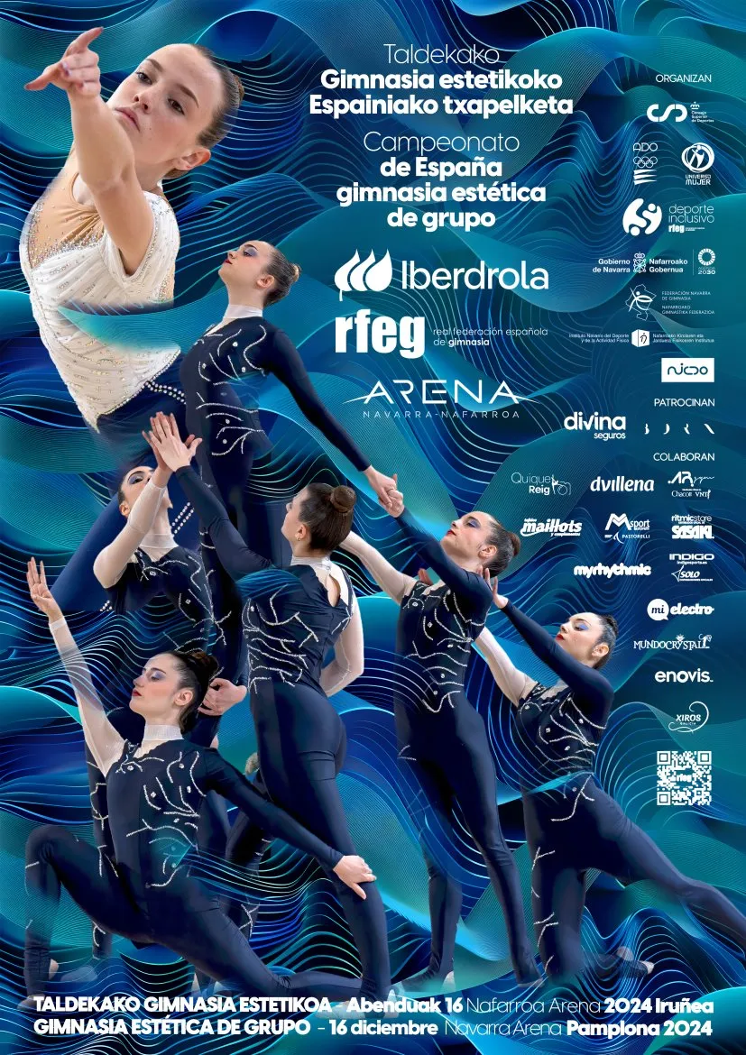 Cartel  de Campeonato de España gimnasia estética de grupo