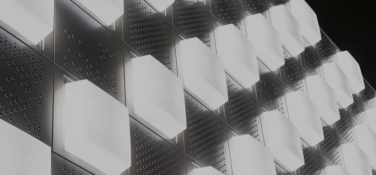 Detalle de la fachada Navarra Arena