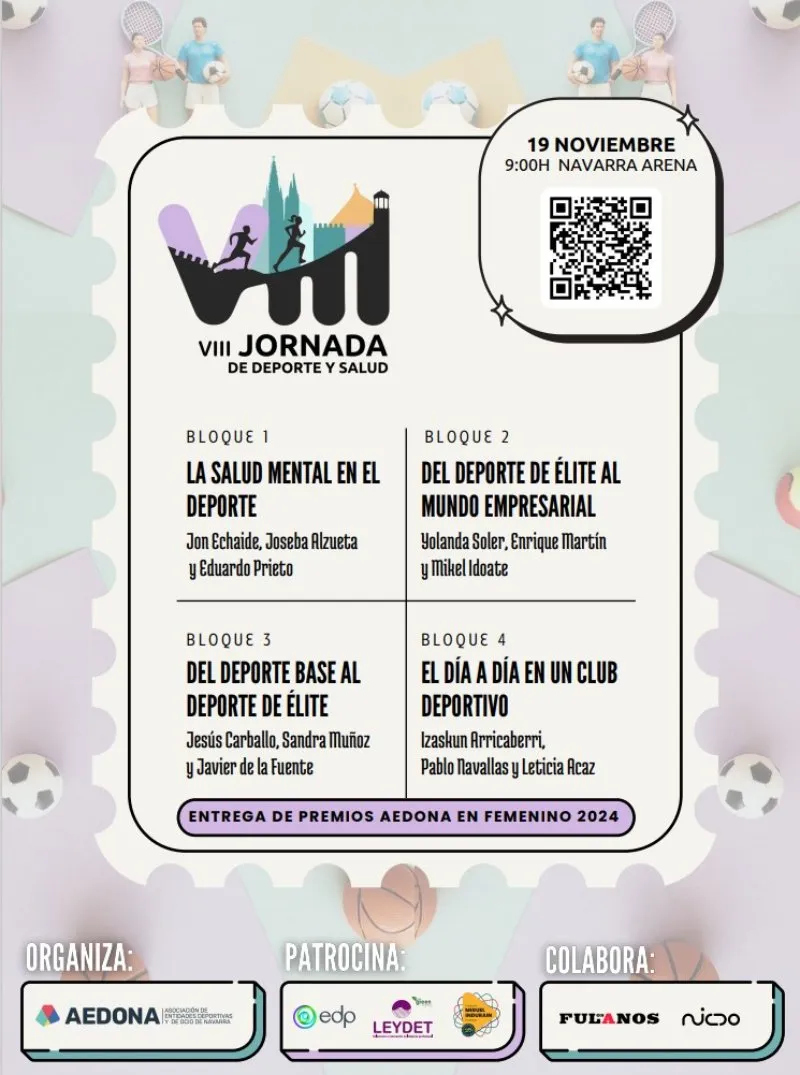 Cartel de la VII Jornada de deporte y salud AEDONA