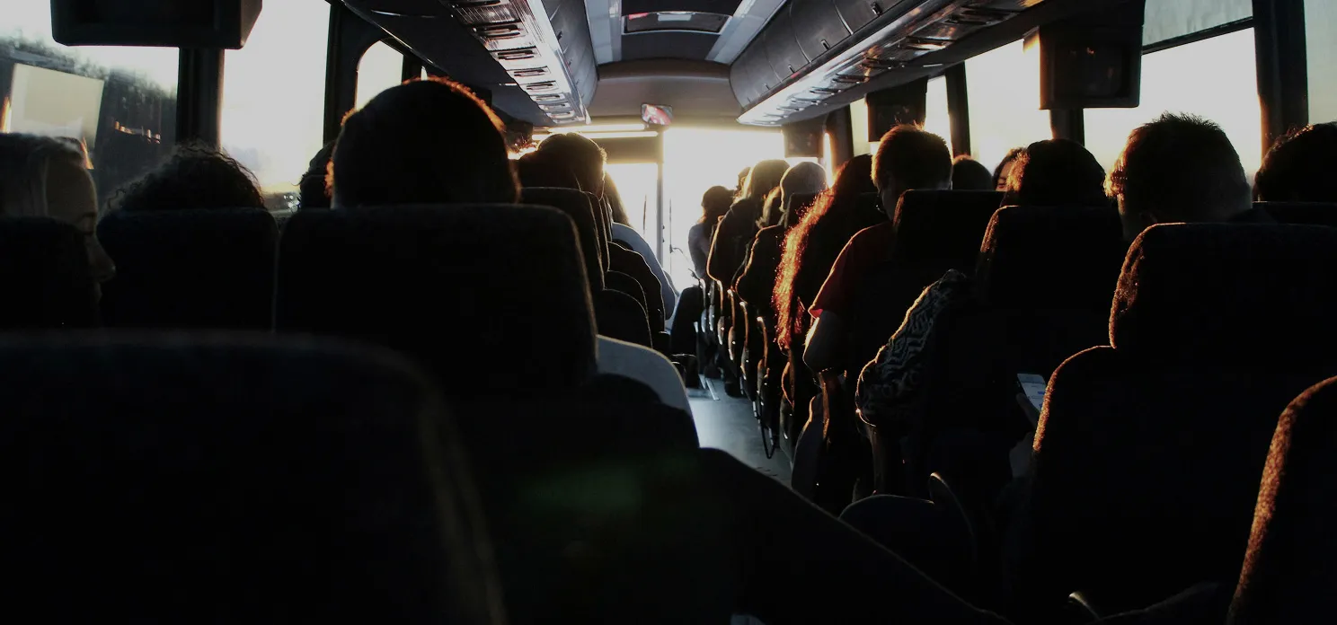 Interior de un autobús