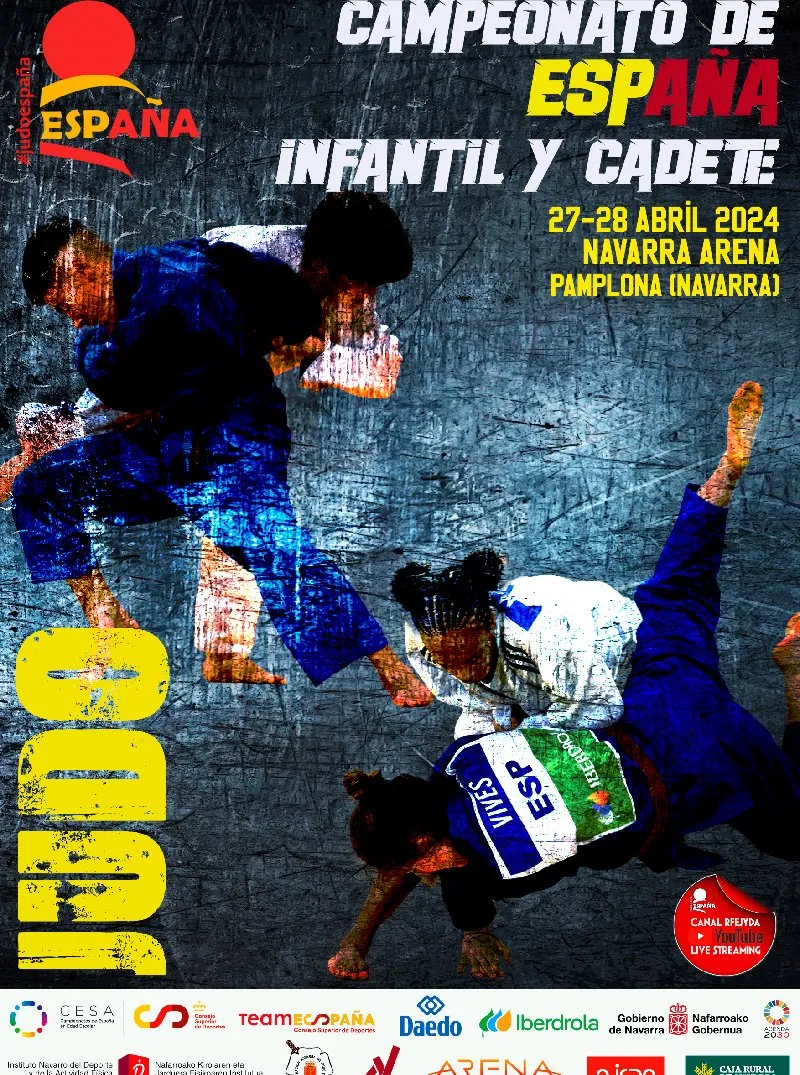 Campeonato España Judo infantil y cadete cartel 2024