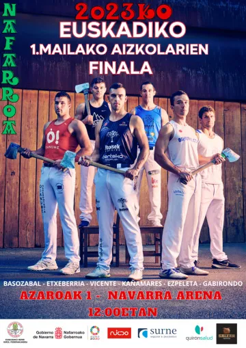 FINAL DE 1ºCATEGORIA DE AIZKOLARIS DE EUSKAL HERRIA 2023 cartel