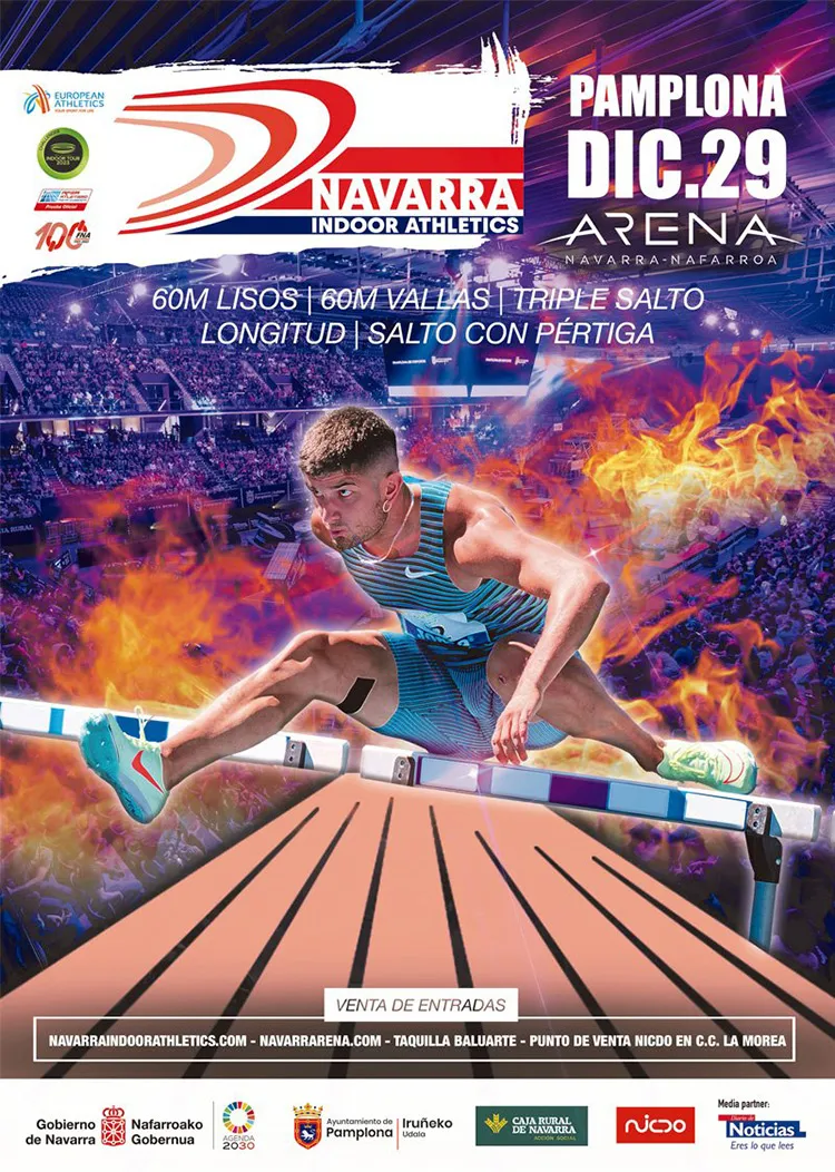 Navarra Indoor Athletics 2023 cartel