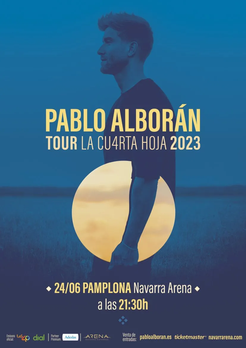 Pablo Alborán 2023 cartel