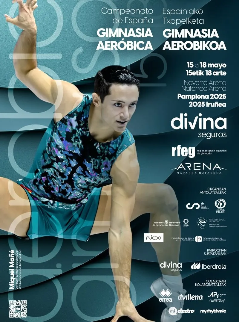 Campeonato de España Gimnasia Aeróbica Divina Seguros 2025 cartel
