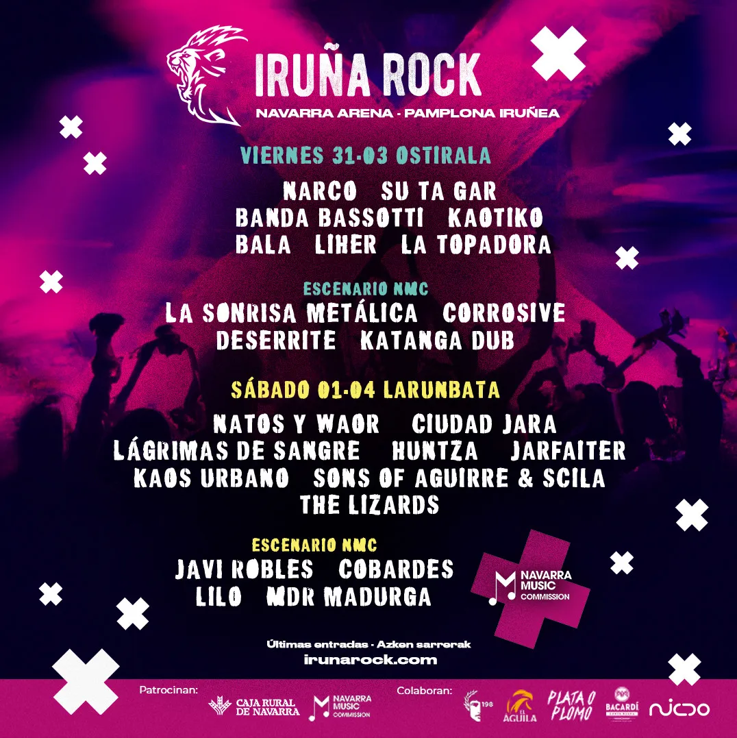 Iruña Rock 2023 cartel