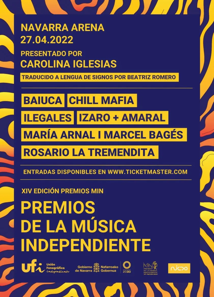 Premios MIN cartel 2022