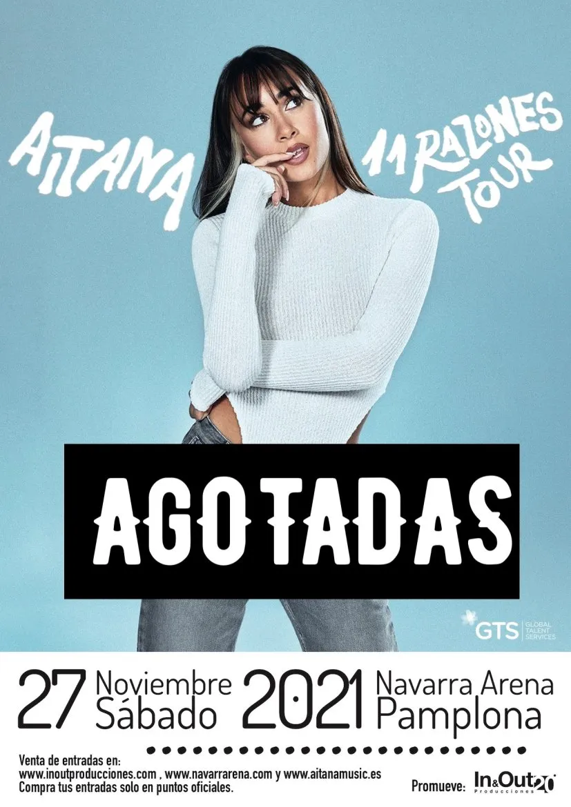 Aitana 11 Razones Tour cartel 2021