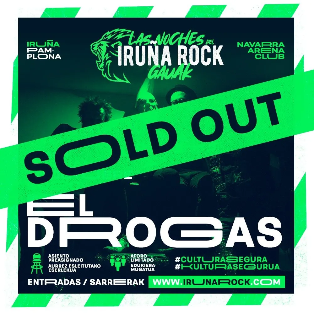 El Drogas Iruña rock cartel 2020
