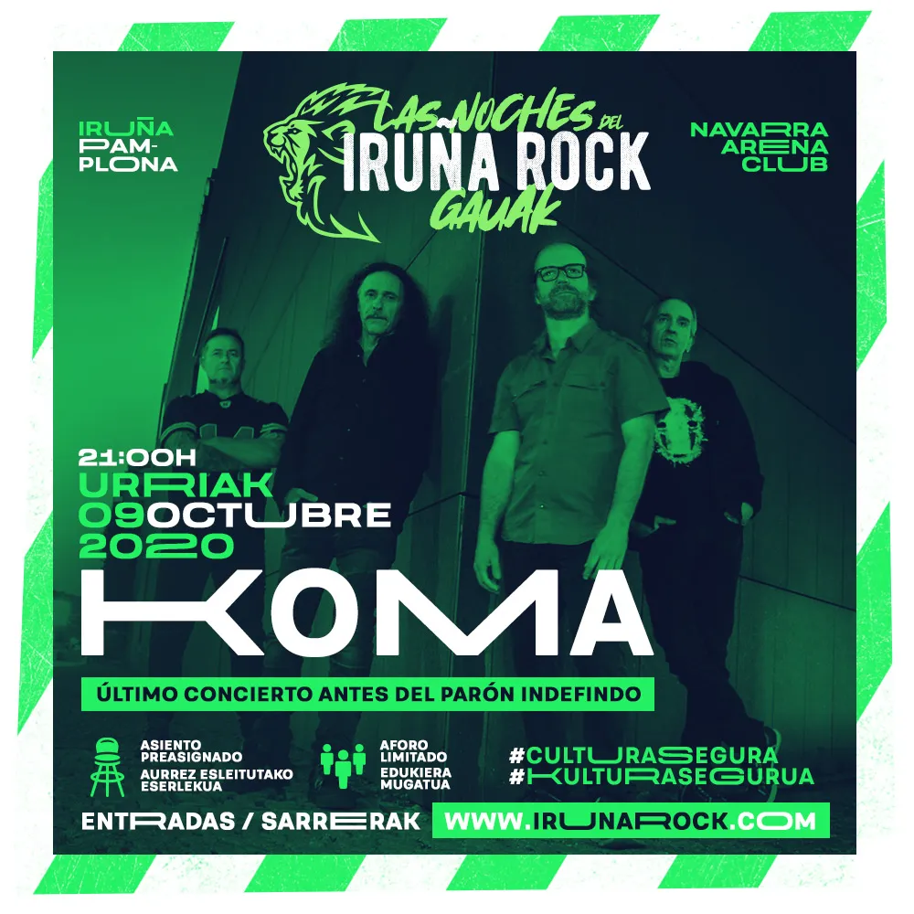 Koma 2020 cartel Iruña Rock
