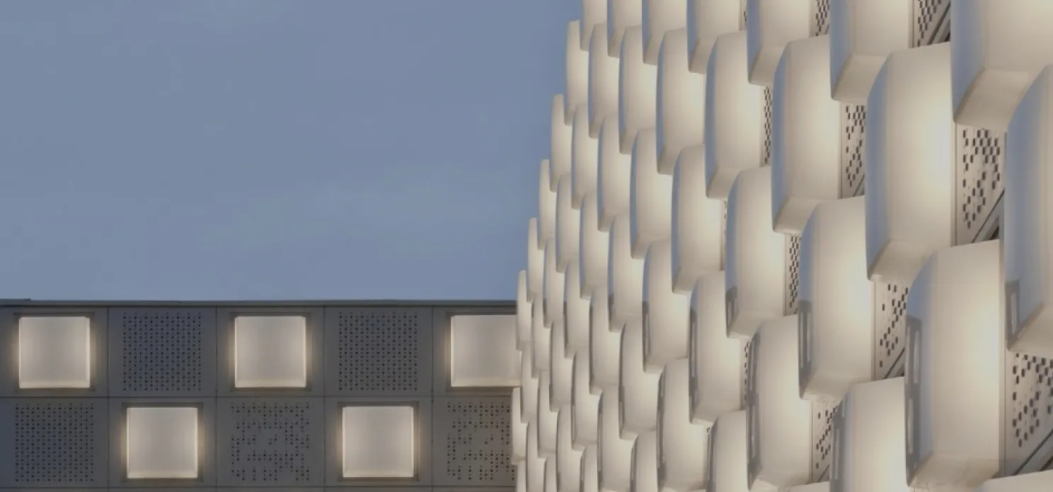 Fachada del Navarra Arena