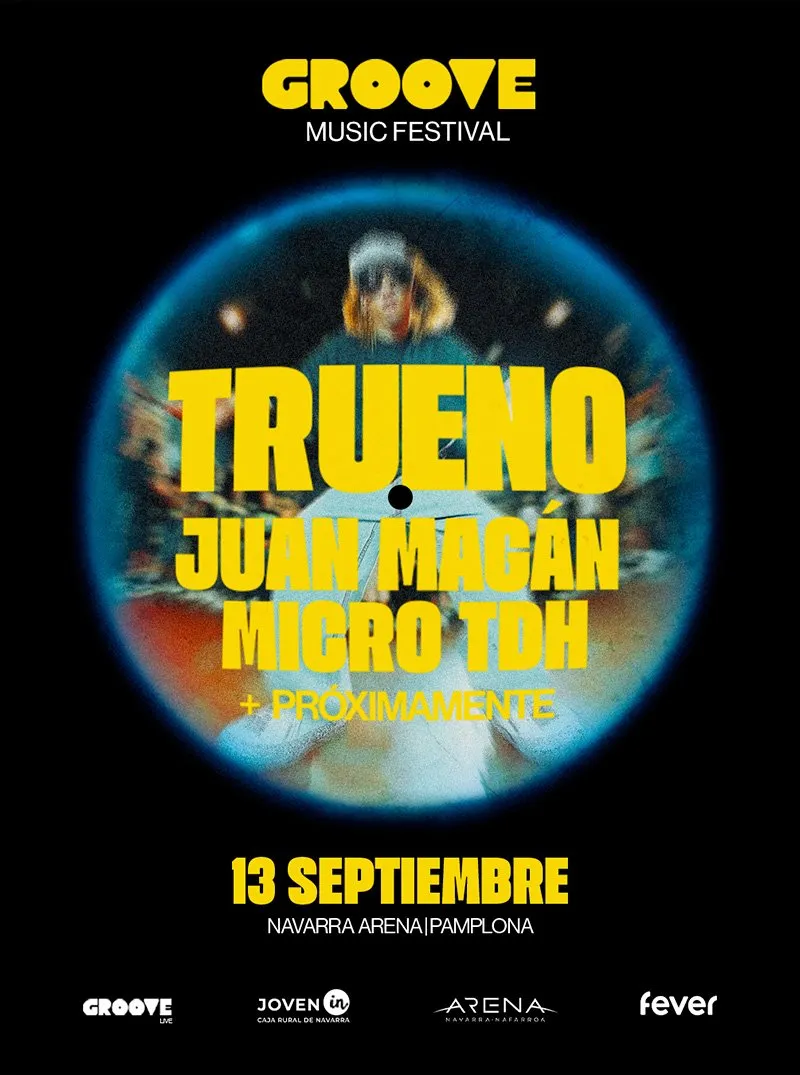 Cartel del Groove Music Festival en Pamplona 13 septiembre