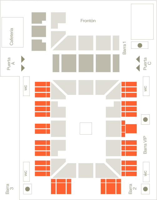 Localización de los palcos