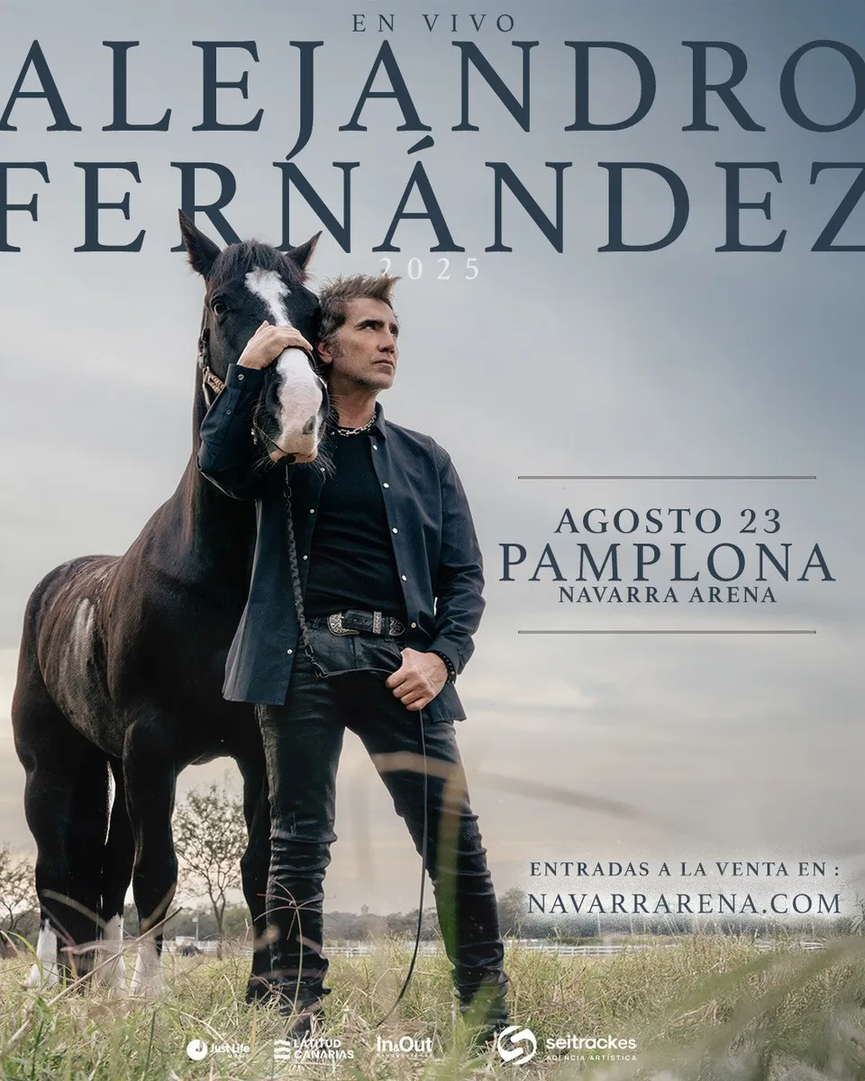 Cartel de Alejandro Fernández en Navarra Arena