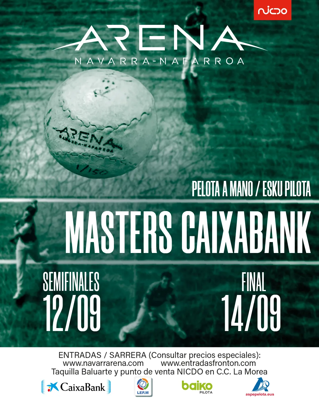 Cartel Masters CaixaBank 2025 en Navarra Arena